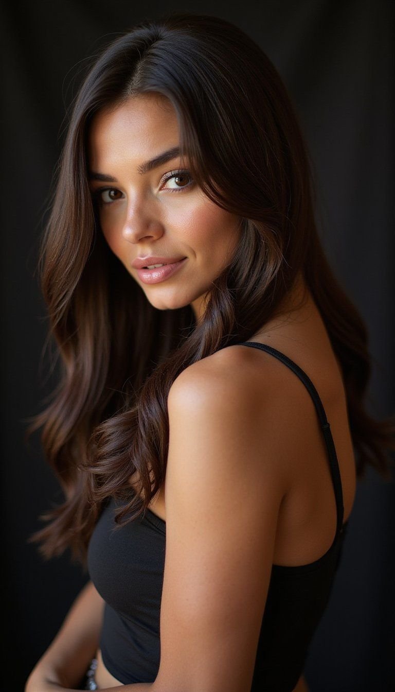 Wet-Look Gibson Tuck For Glossy Evening Styles