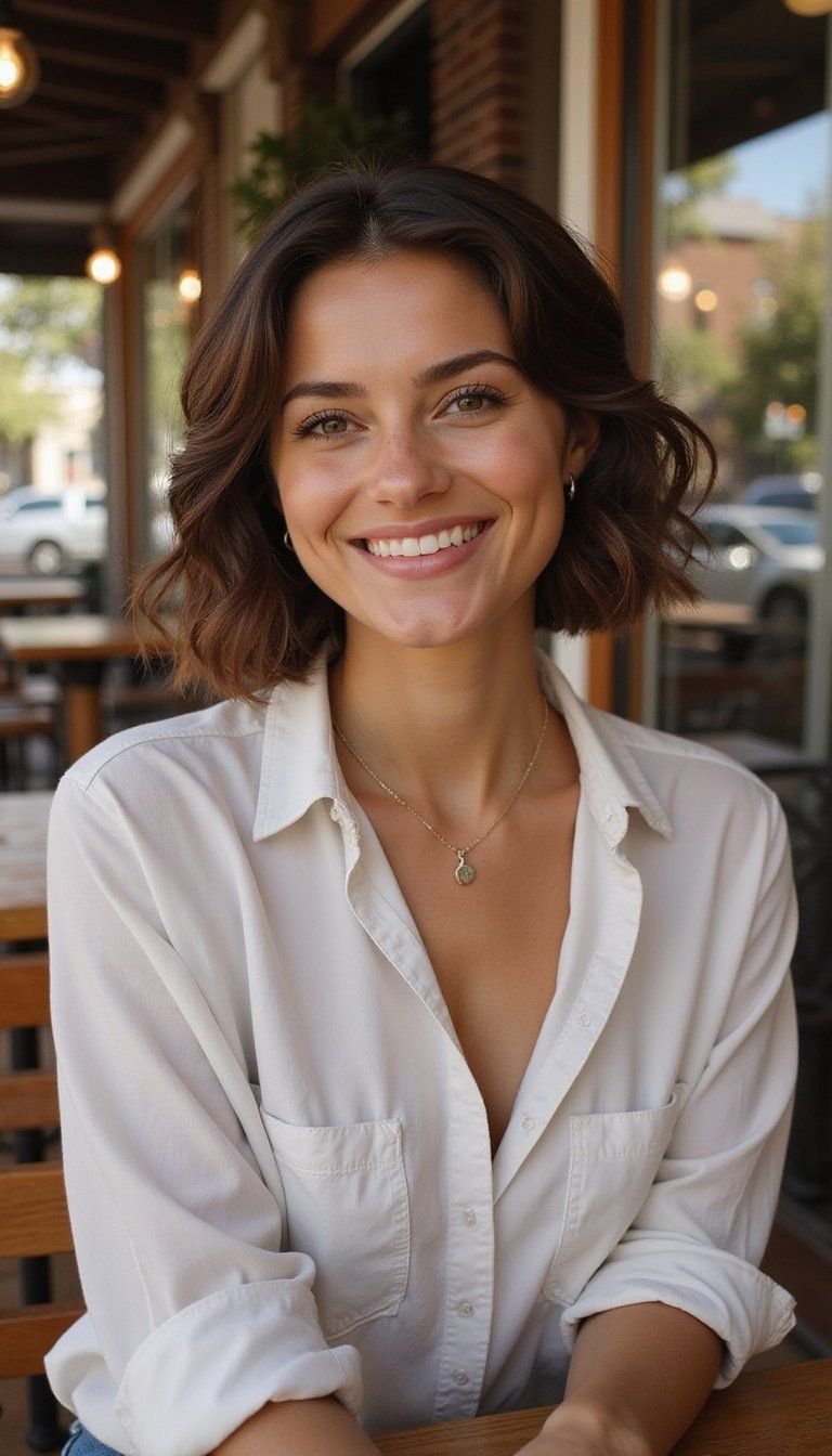 Short Goddess Braid Bob With Curled Ends