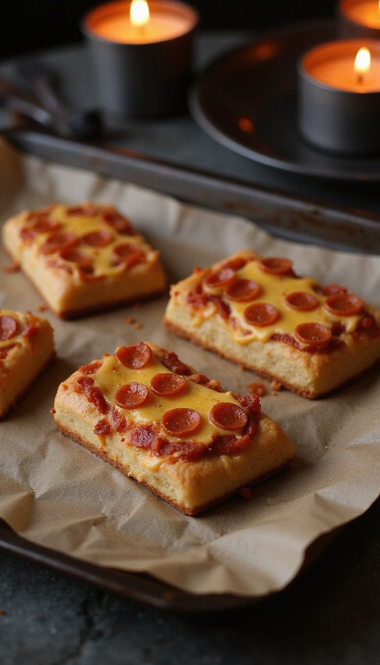 Coffin Pizza Bites With Pepperoni Tombs