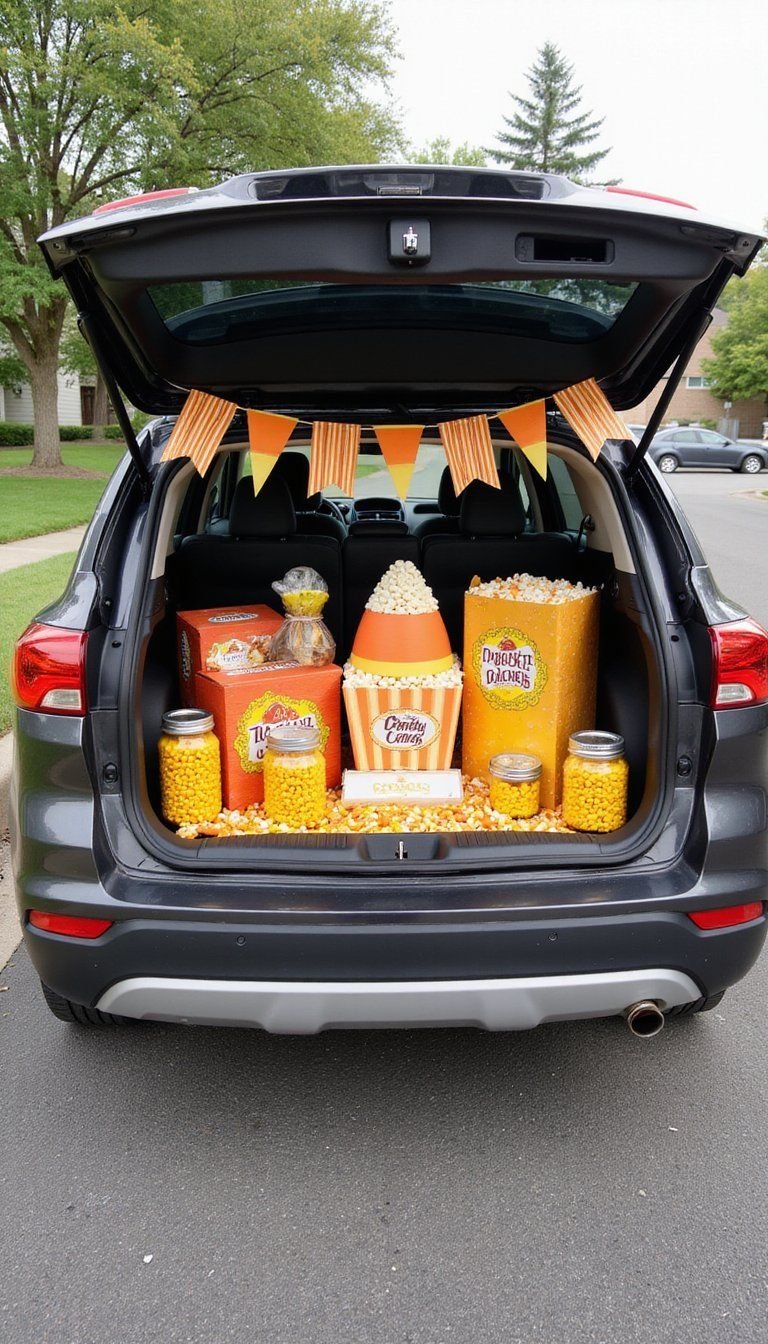 Candy Corn Carnival With Bright Retro Touches