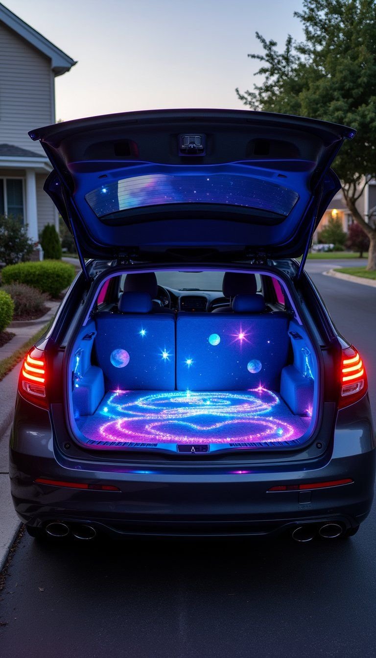 Glow-In-The-Dark Galaxy Trunk With Neon