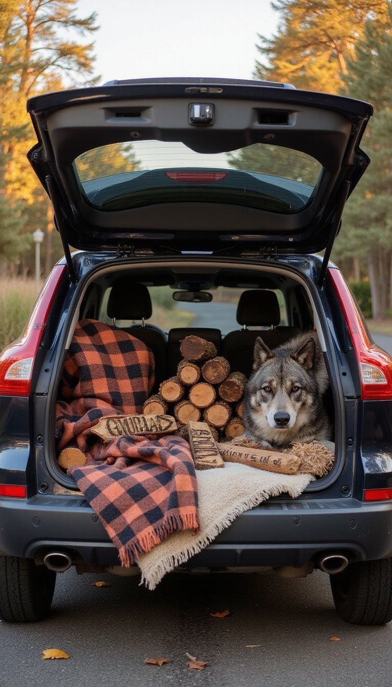 Lumberjack Werewolf Cabin With Plaid Accents