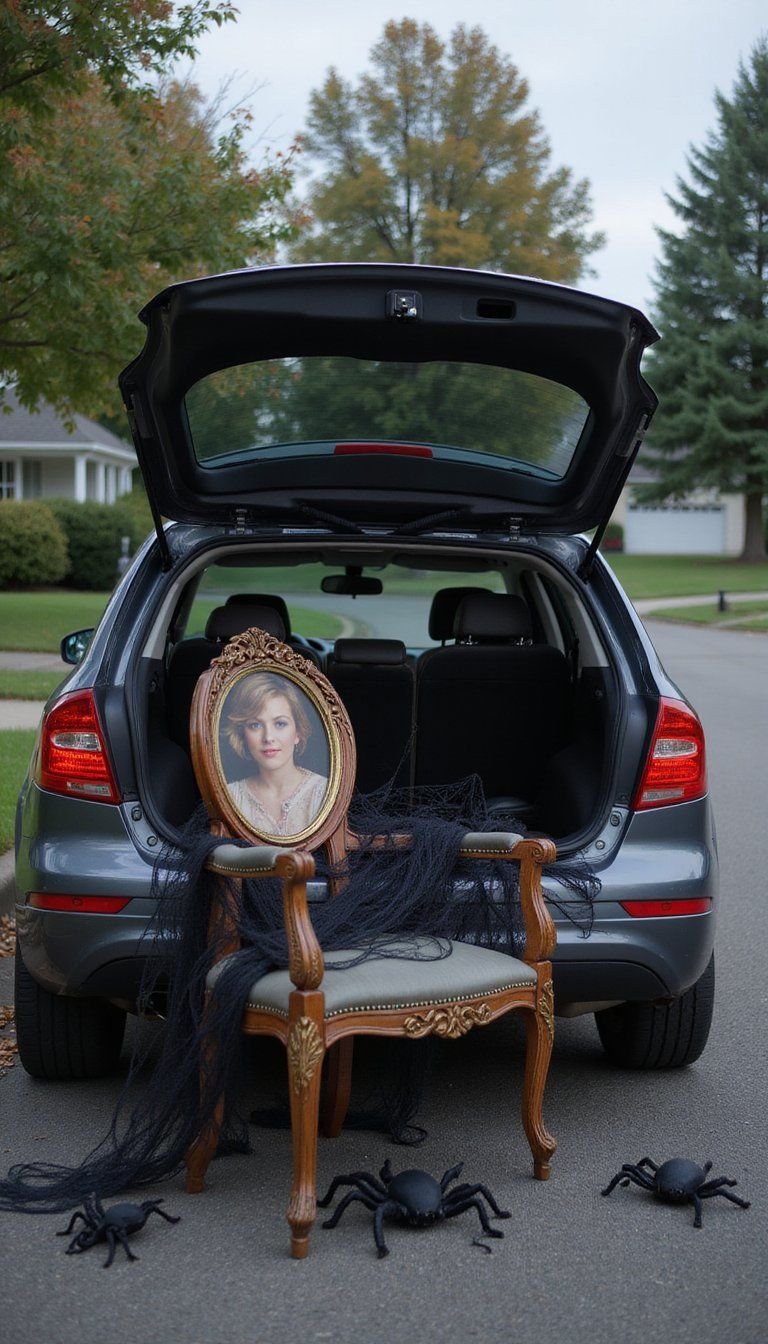 Spider Web Overload With Giant Faux Spiders