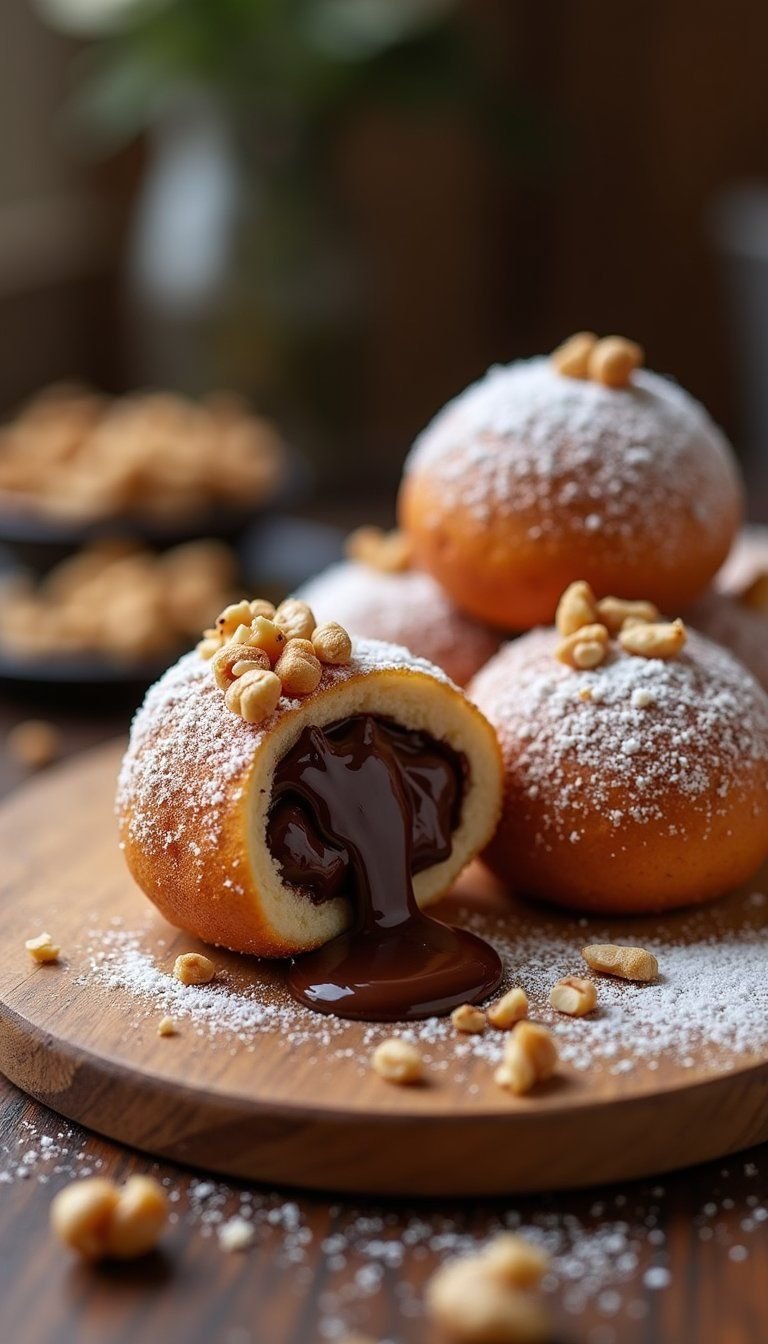 Decadent Chocolate Hazelnut Sufganiyot for Parties