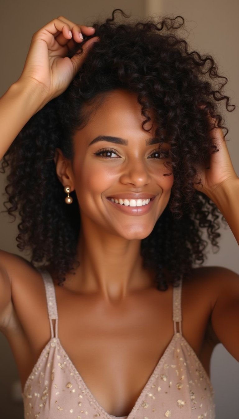 Plop Method For Defined Natural Curls Overnight