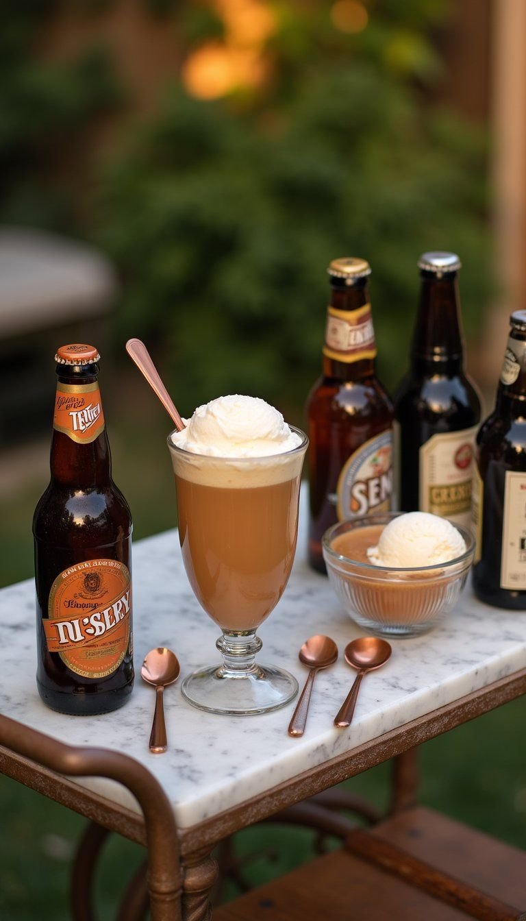Adult Boozy Ice Cream Float And Cocktail Bar