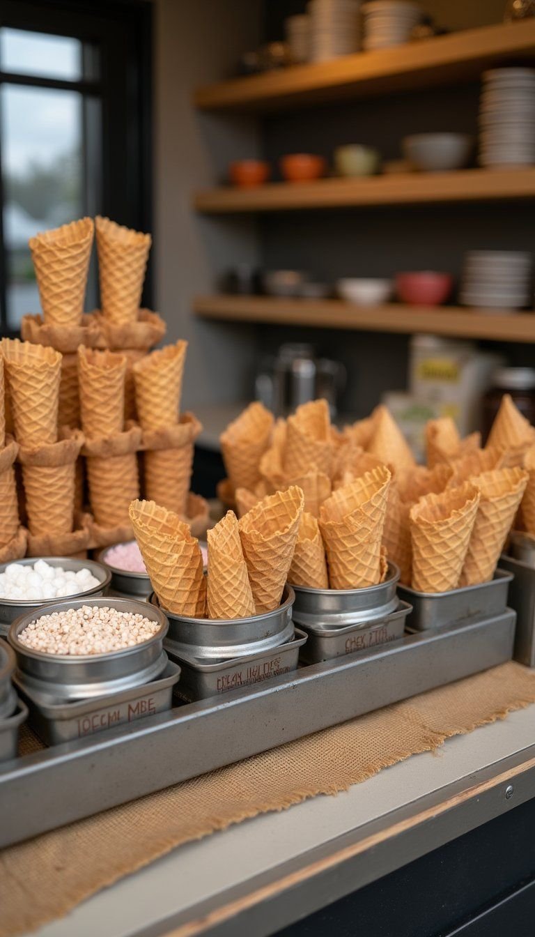 Build-Your-Own Cone Station With Waffle Cones