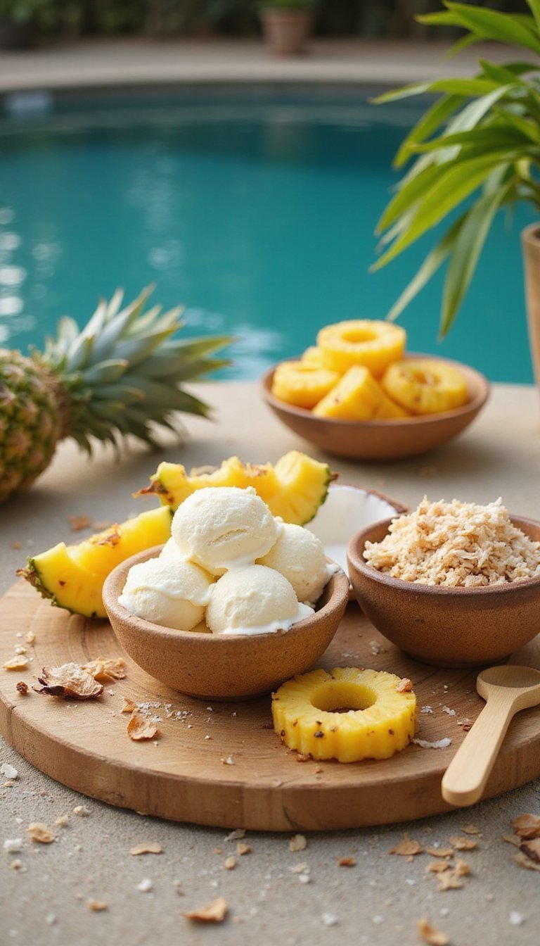 Tropical Pineapple And Coconut Island Bar