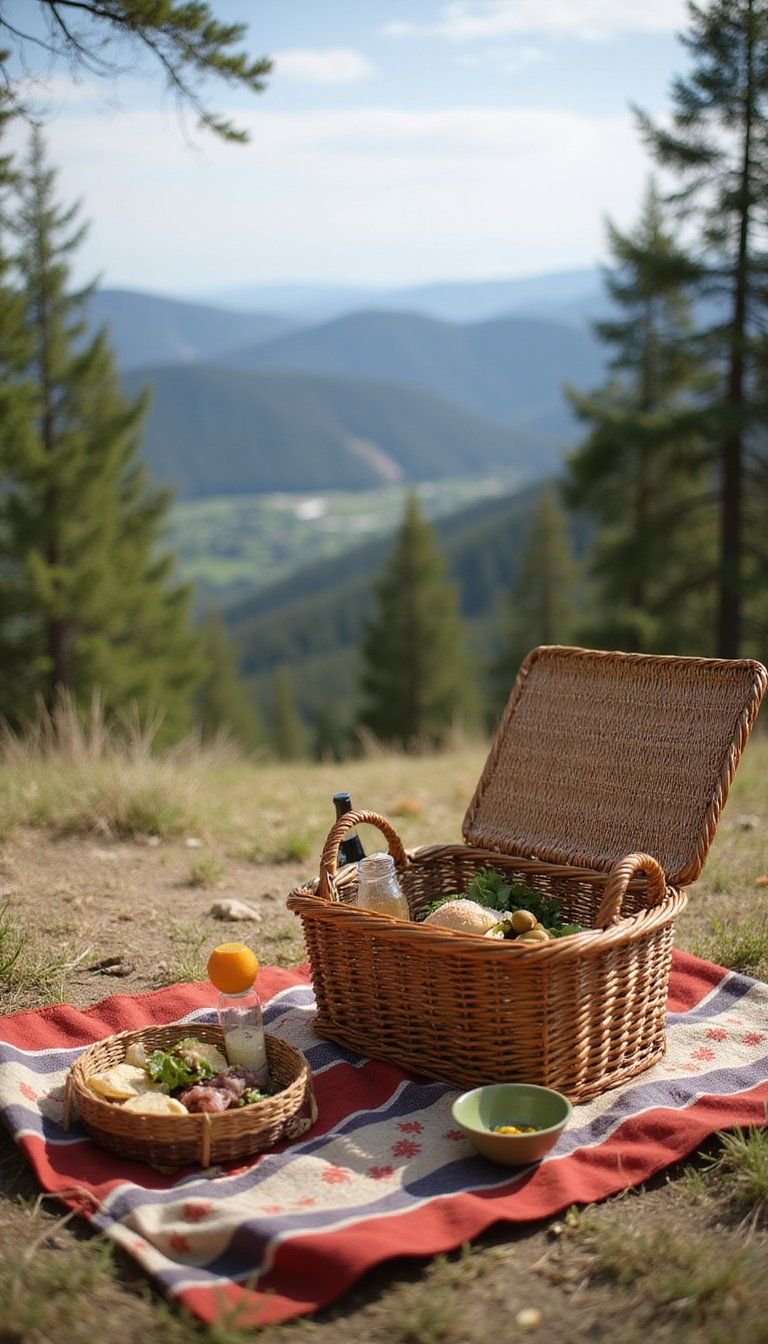 Chic Picnic Hike With Basket Lunches