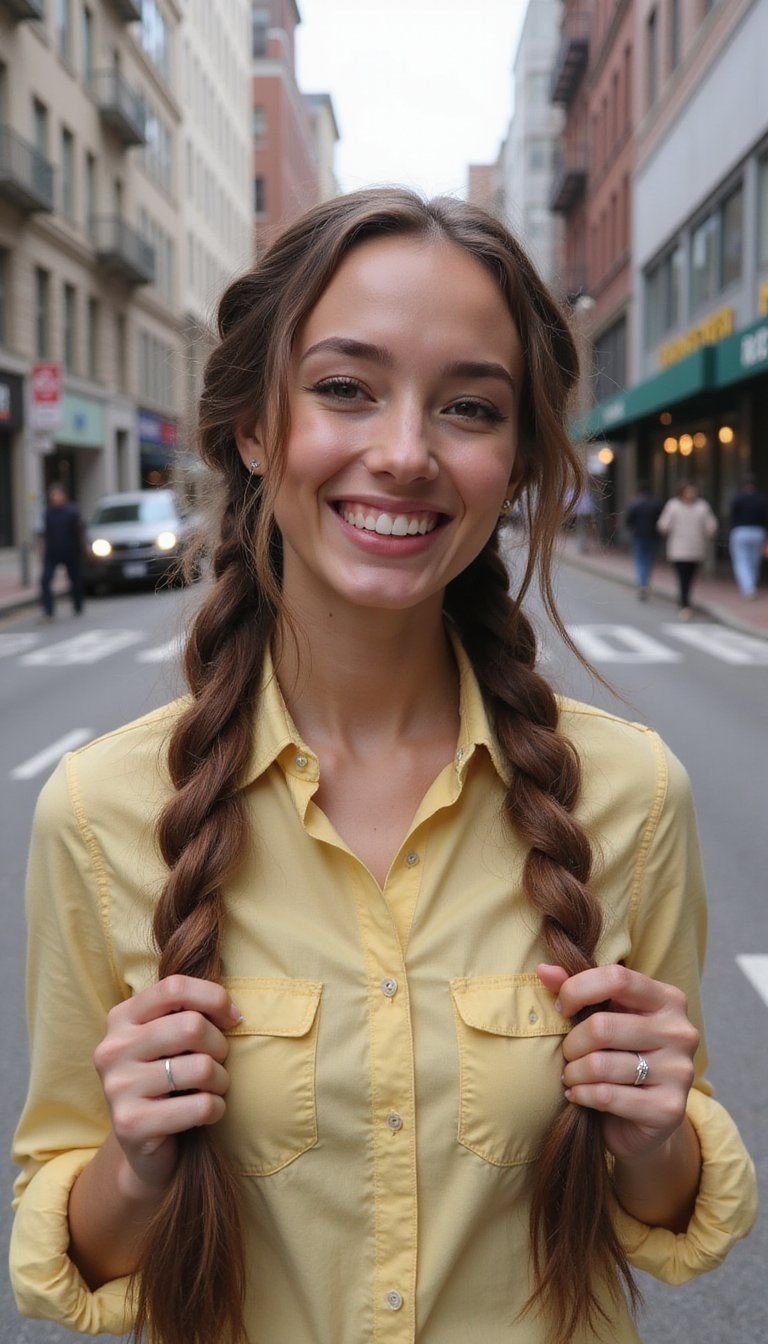 Messy Textured Lemonade Braids For Casual Days