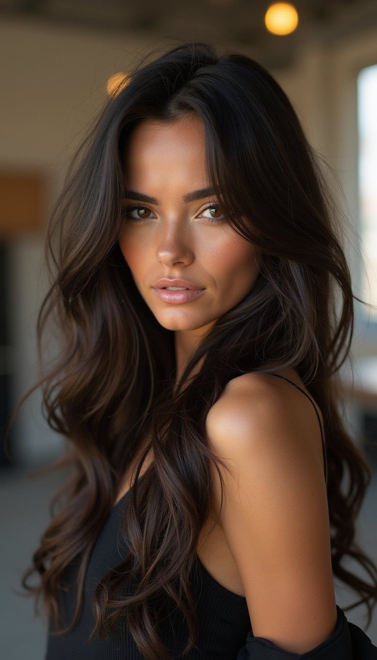 Edgy Long Shag With Undone Layers And Attitude