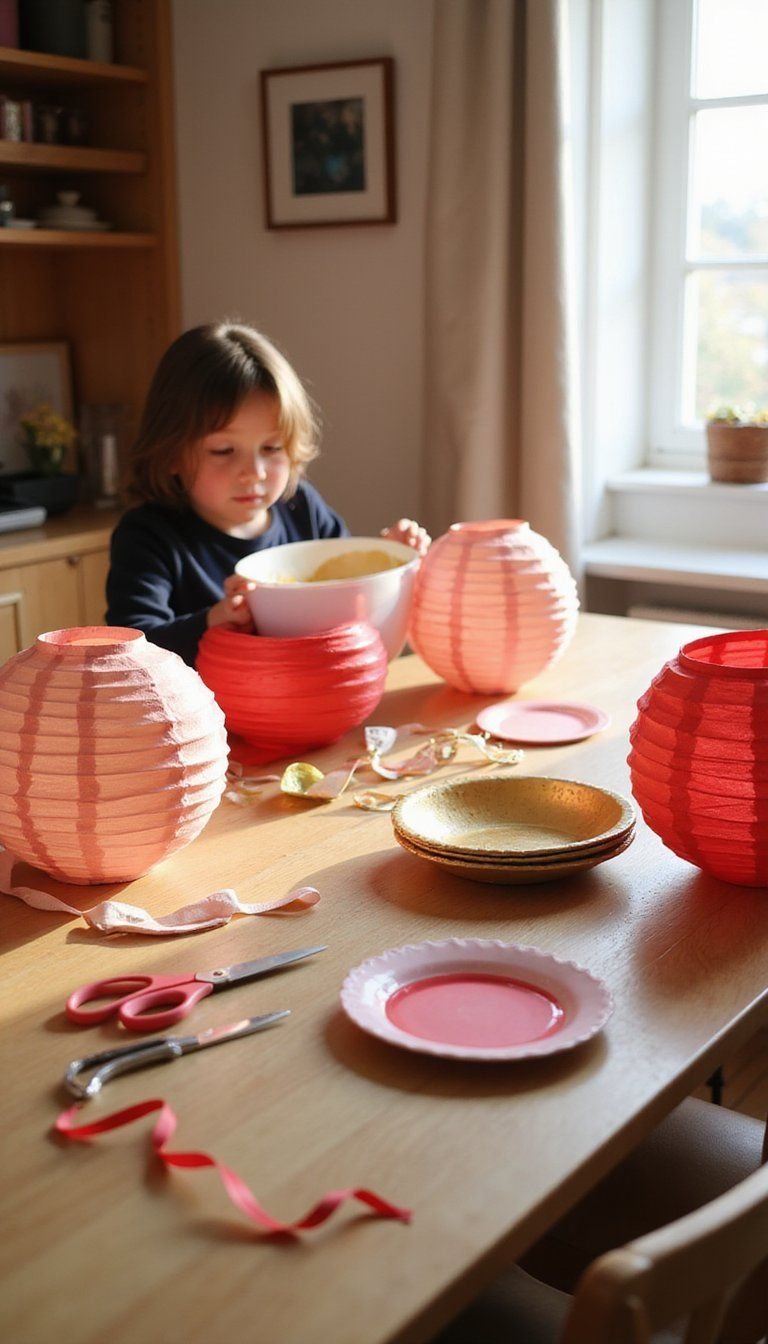 DIY Paper Lantern Garland For Family Fun