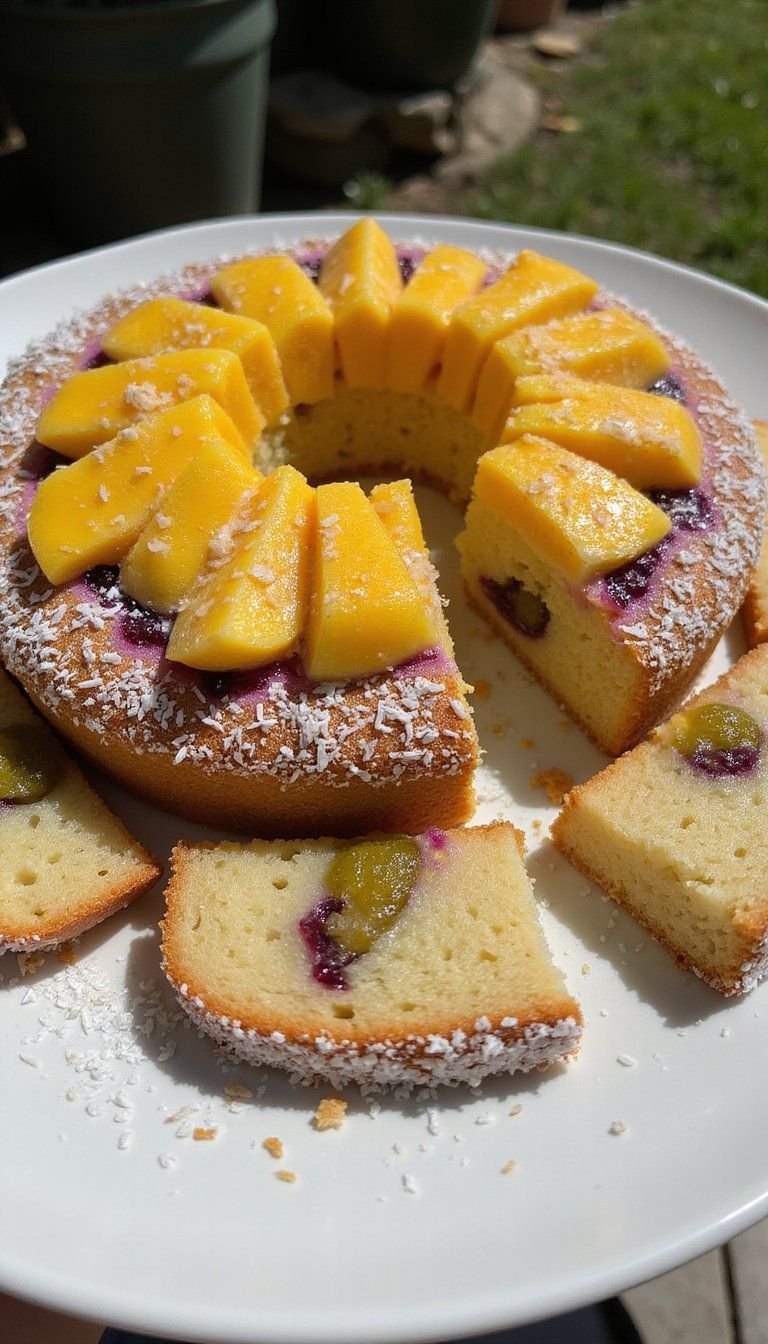 Tropical Passionfruit And Mango King Cake