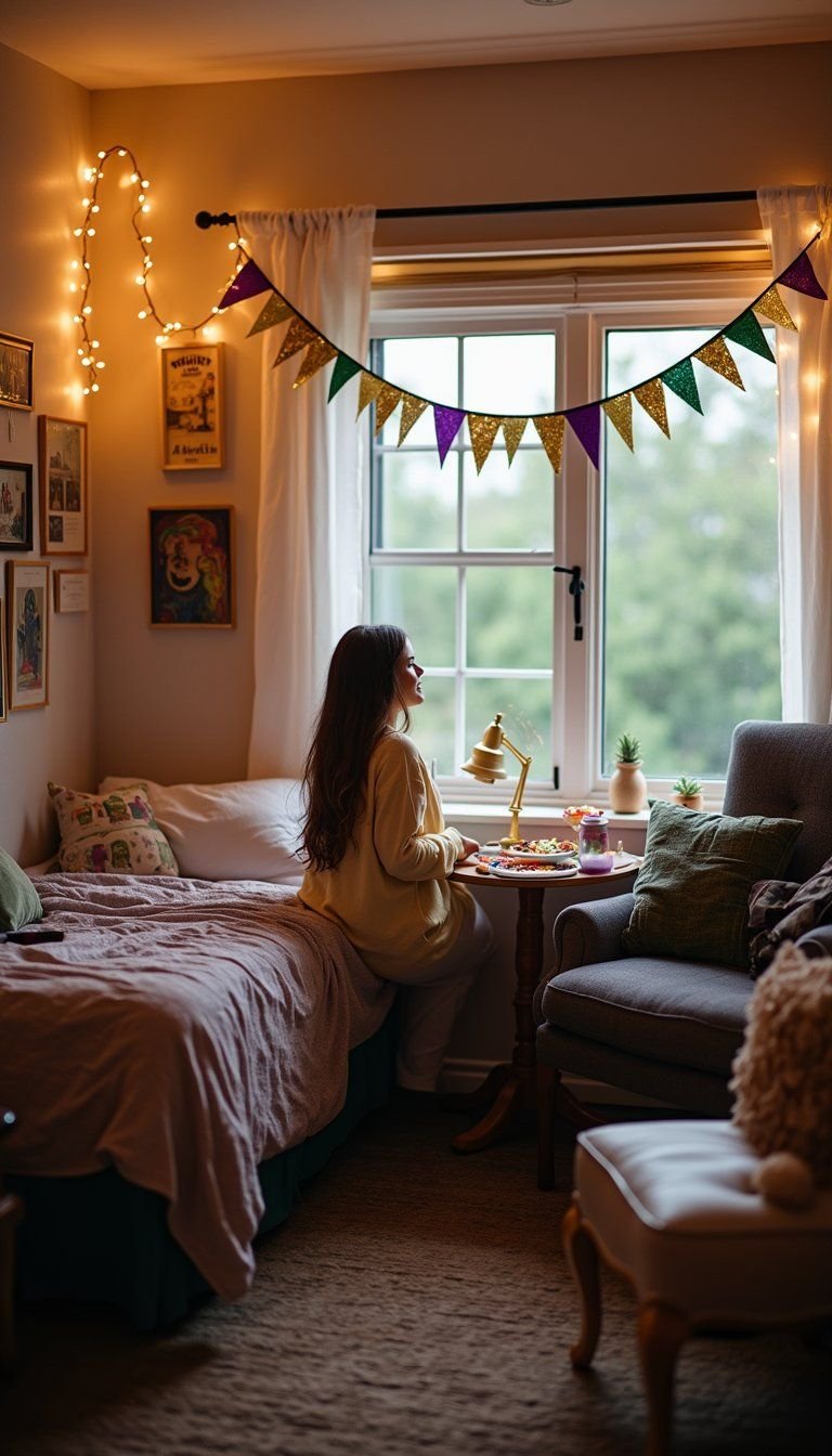 Student Dorm Mini Mardi Gras Gathering On A Budget