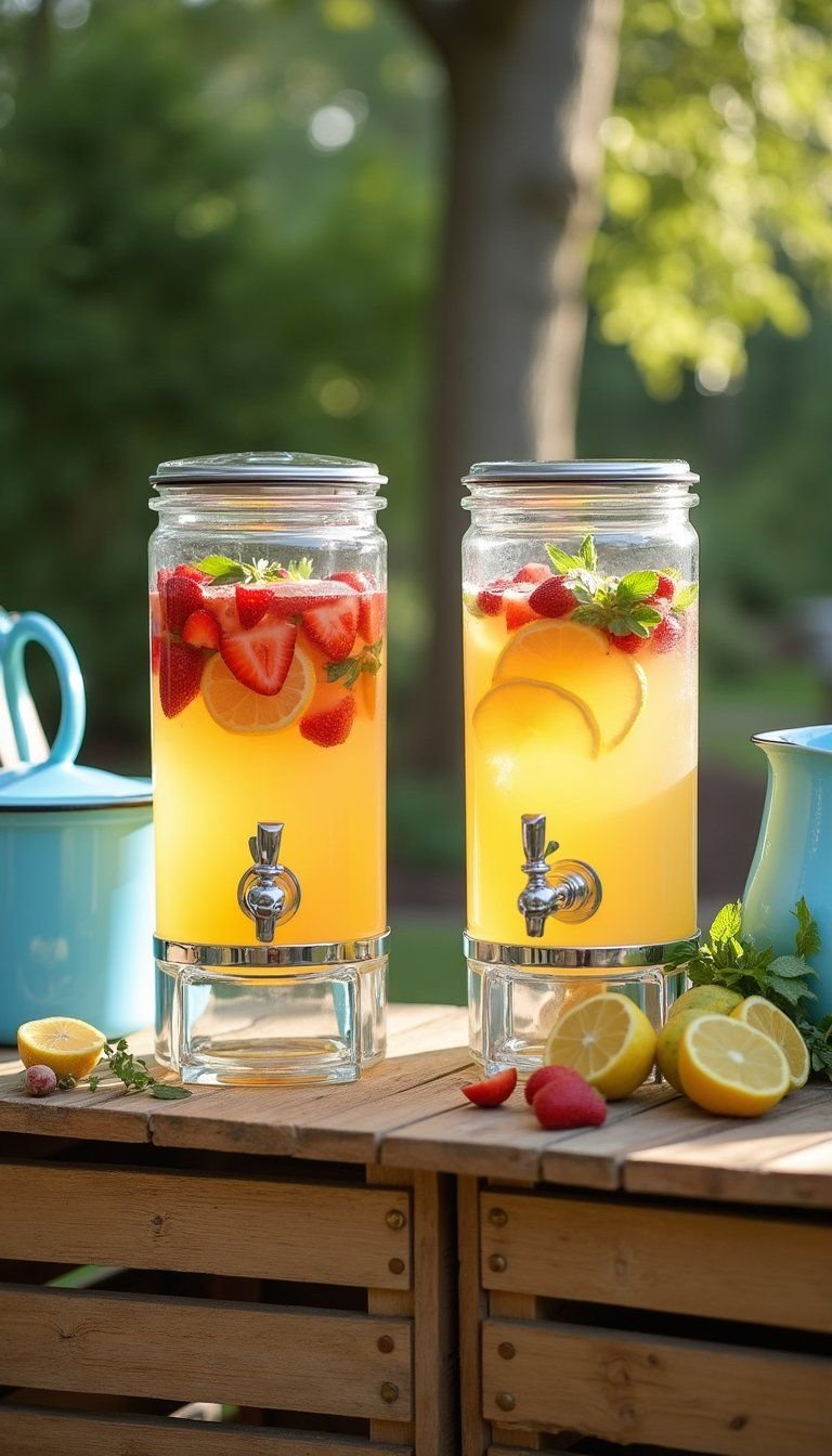Cold Brew Lemonade Stand With Infused Fruits