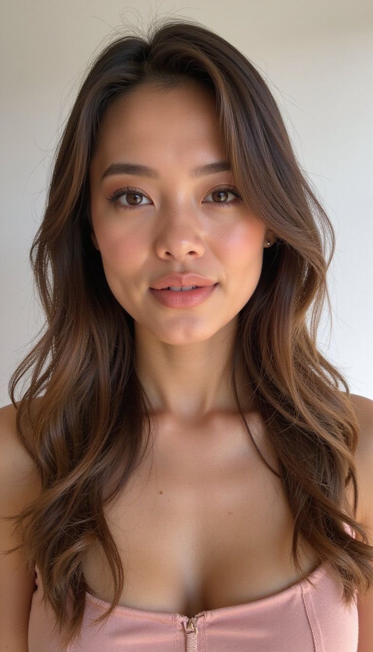 Classic Middle Part For Oval And Long Faces