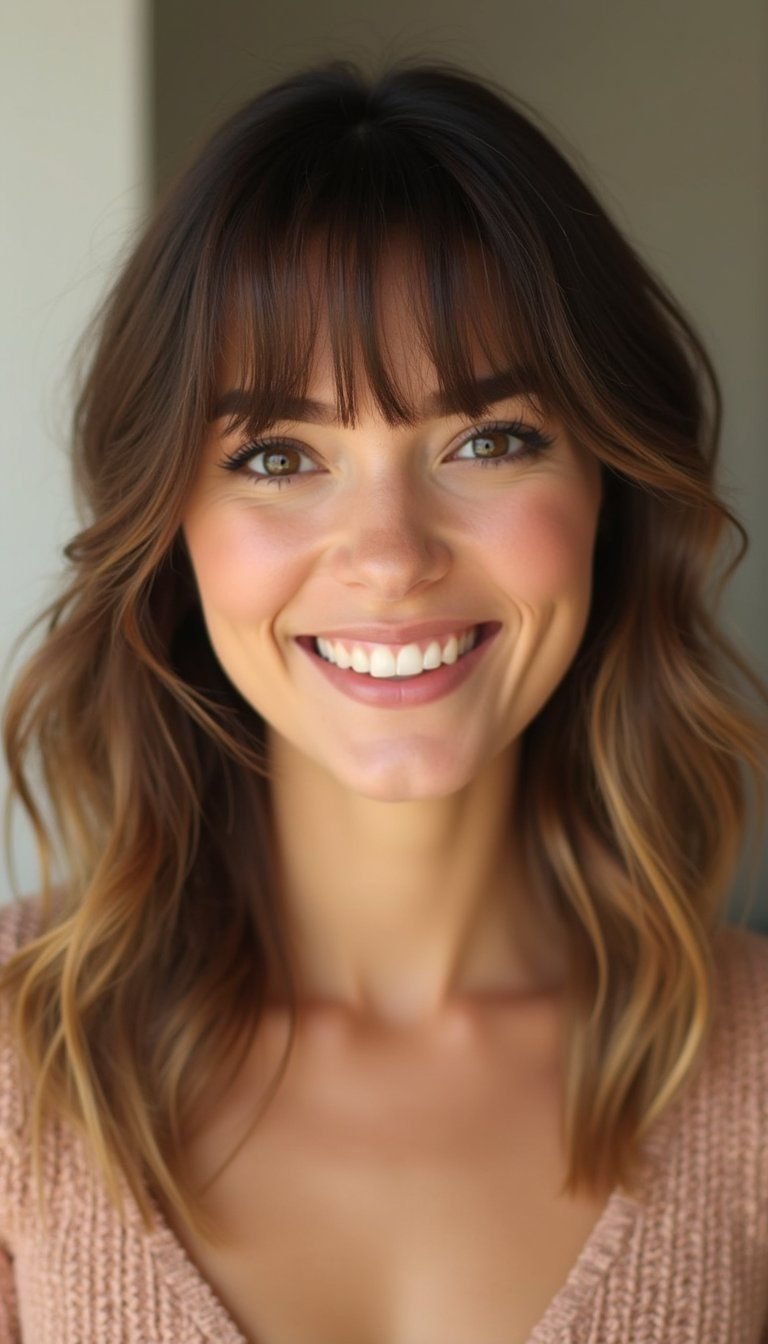 Piecey Fringe Mixie That Frames The Face Beautifully