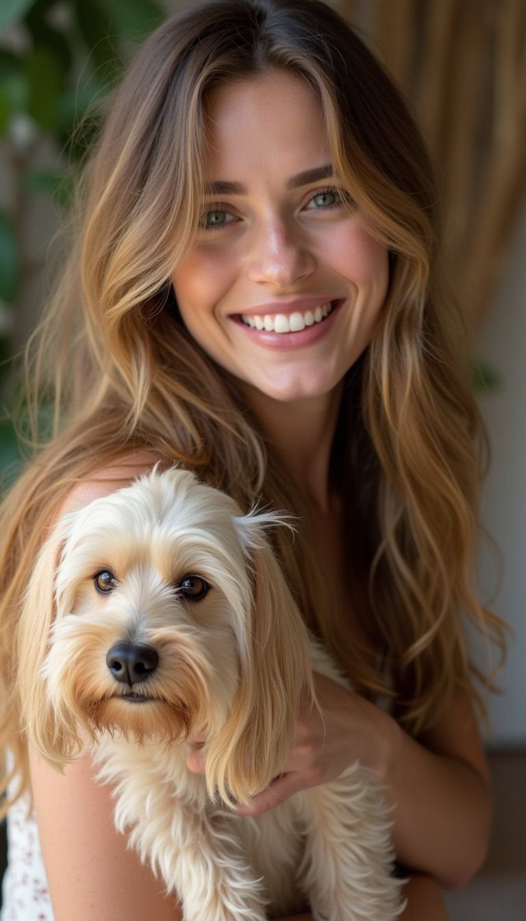 Soft Shaggy Mixie With Flowing Layers And Texture