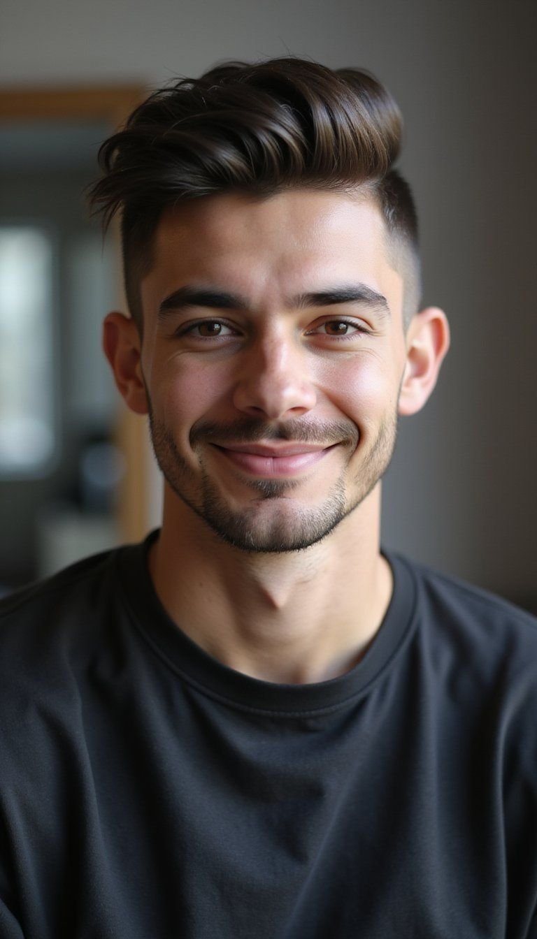 Mullet With Fade For Clean Minimal Sides