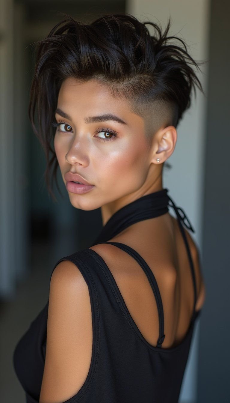 Undercut Mullet With Sharp Contrast