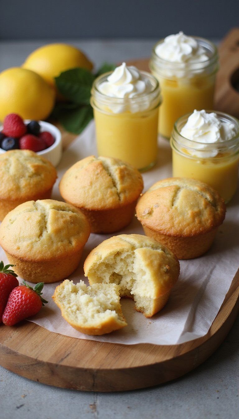 Citrus Poppy Seed Muffin Board Spread