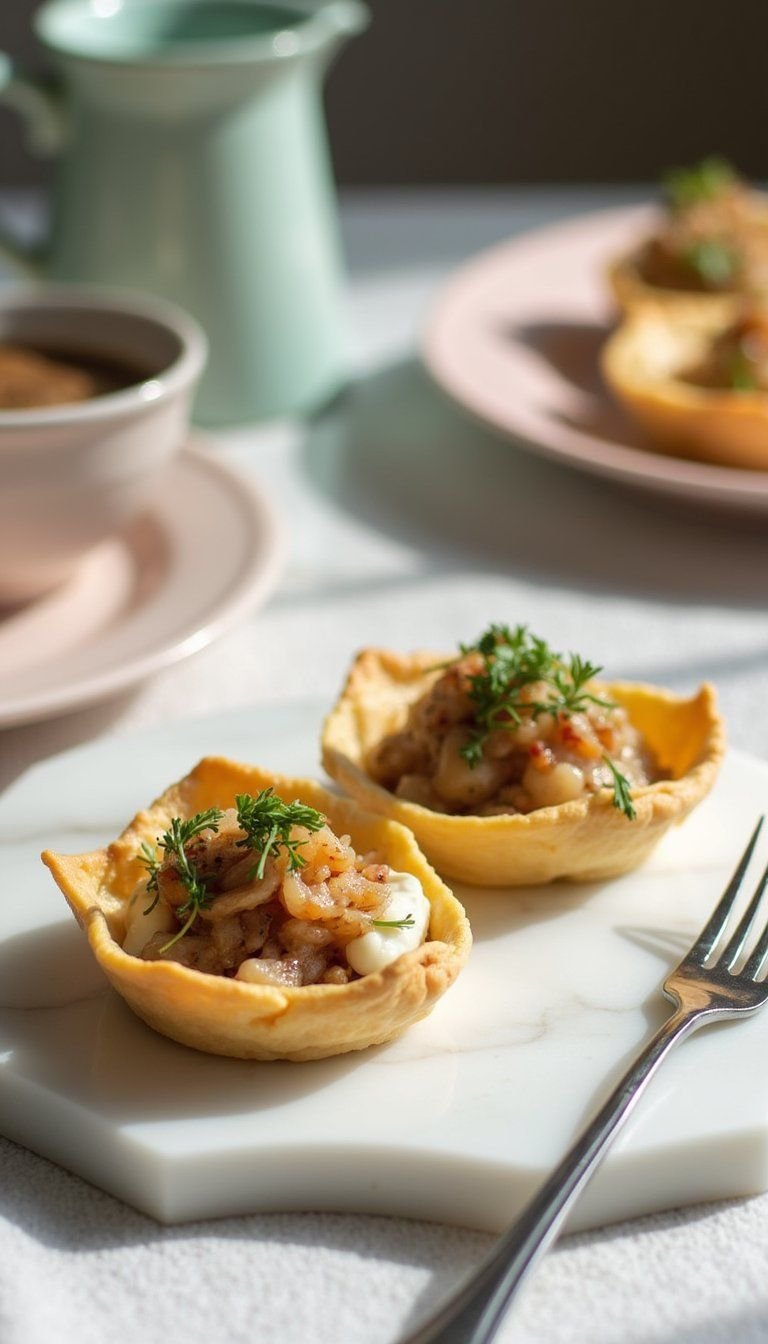 Savory Herb And Goat Cheese Tartlets
