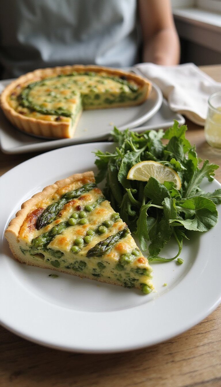 Spring Garden Quiche With Fresh Herbs