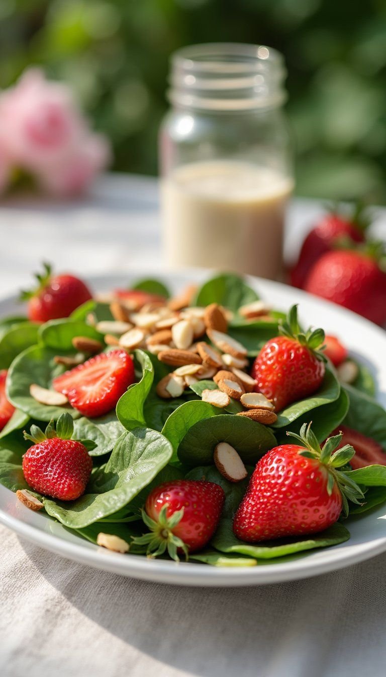 Strawberry Spinach Salad With Poppy Seed Dressing