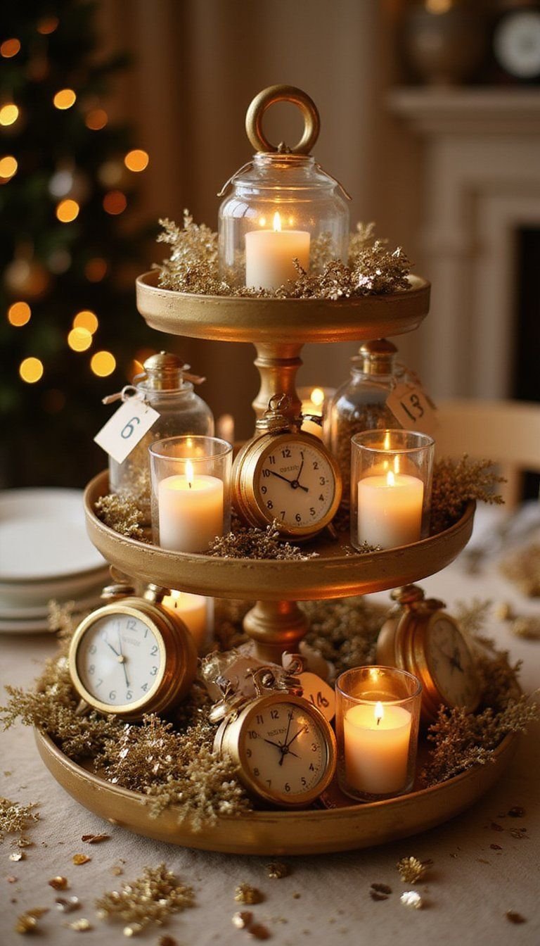 DIY Countdown Centerpiece With Adjustable Tags