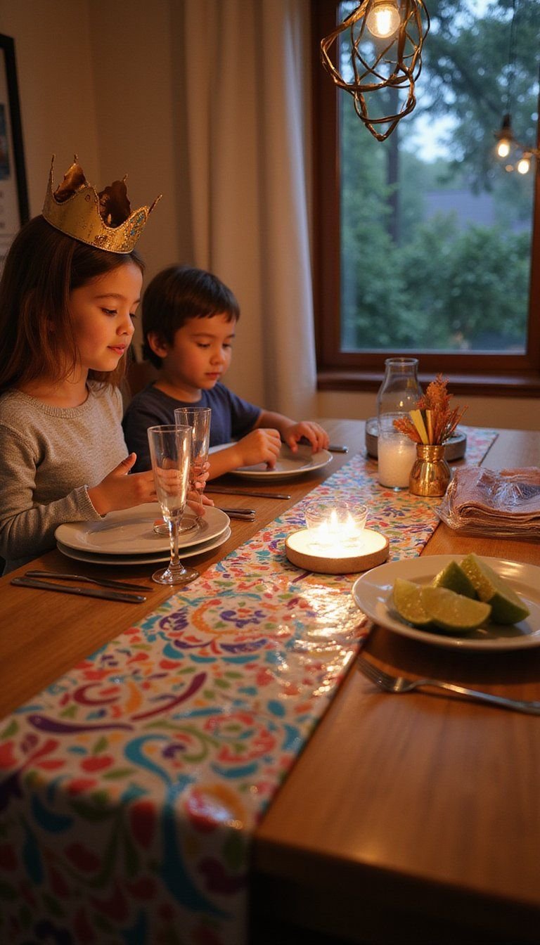 Family Friendly Kids Table With Sparkle Crafts