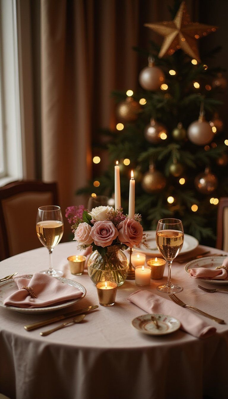 Romantic Two-Person Intimate Midnight Setting