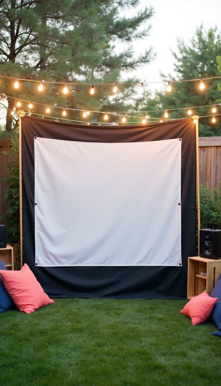 Build A DIY PVC Backyard Movie Screen