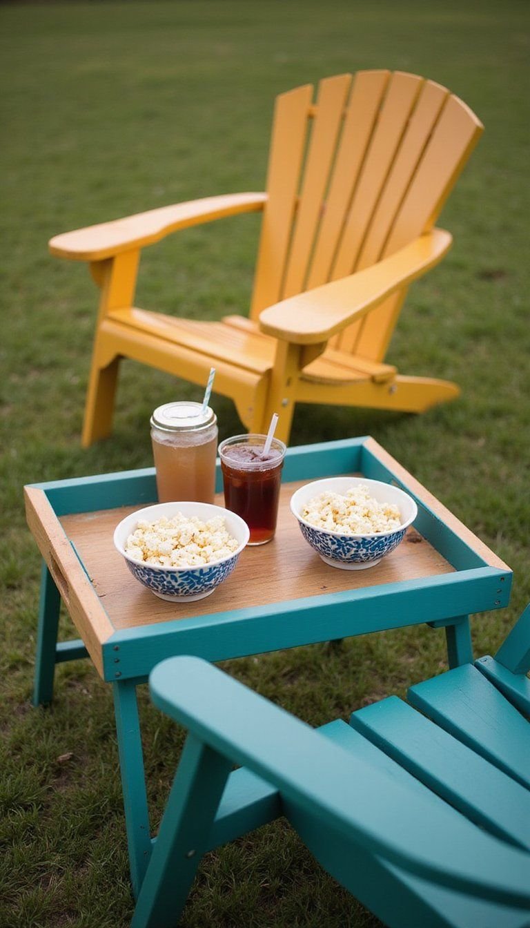 Drive-In Style Snack Tray And Cupholder DIY