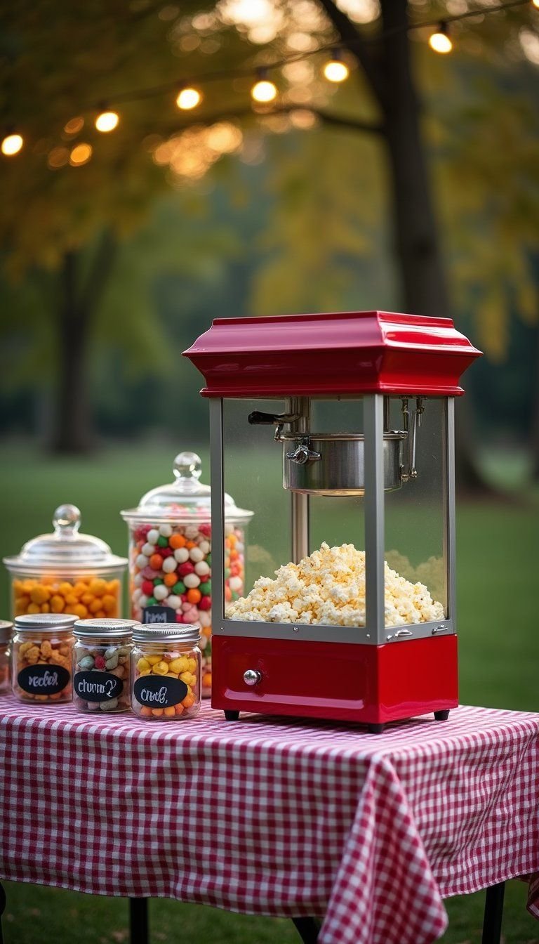 Popcorn And Snack Bar With Vintage Touches