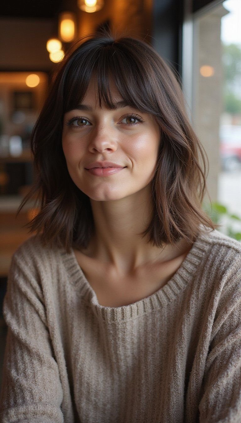 Short Bob Passion Twists With Curtain Bangs