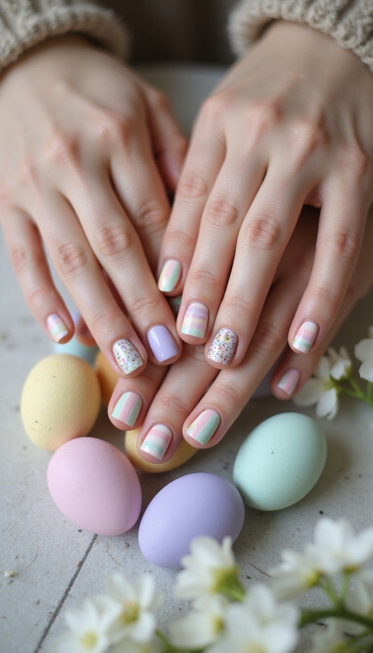 Easter Egg Inspired Pastel Nail Collection