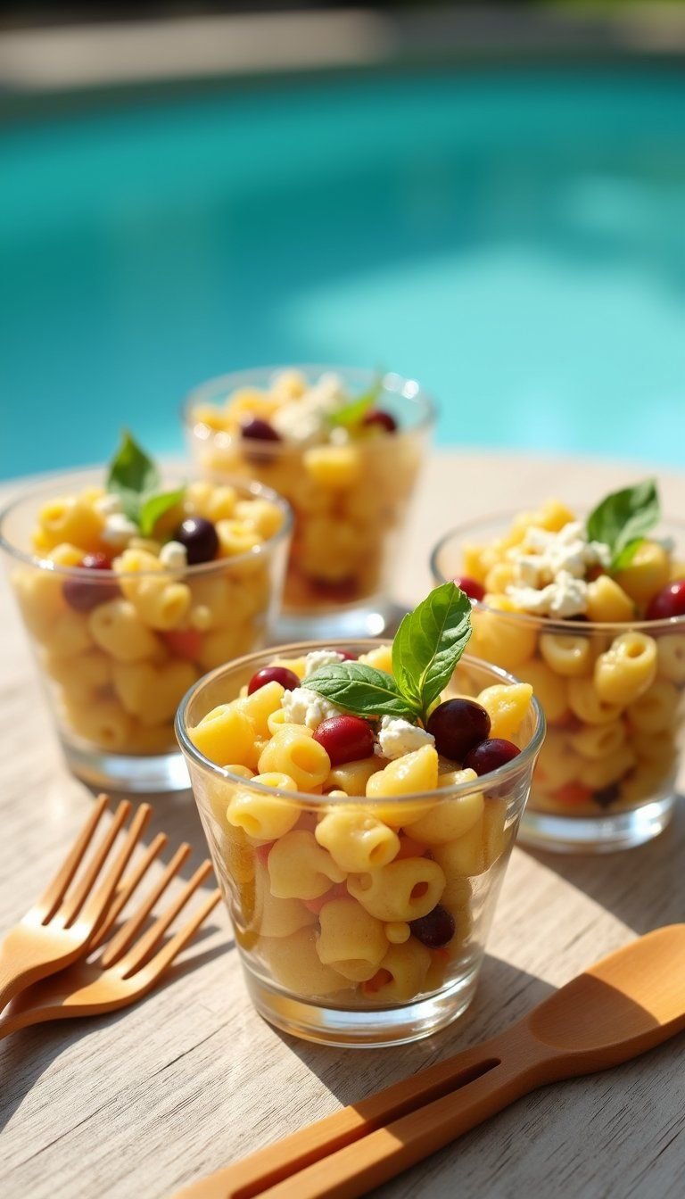 Mini Pasta Salad Cups Ready To Grab
