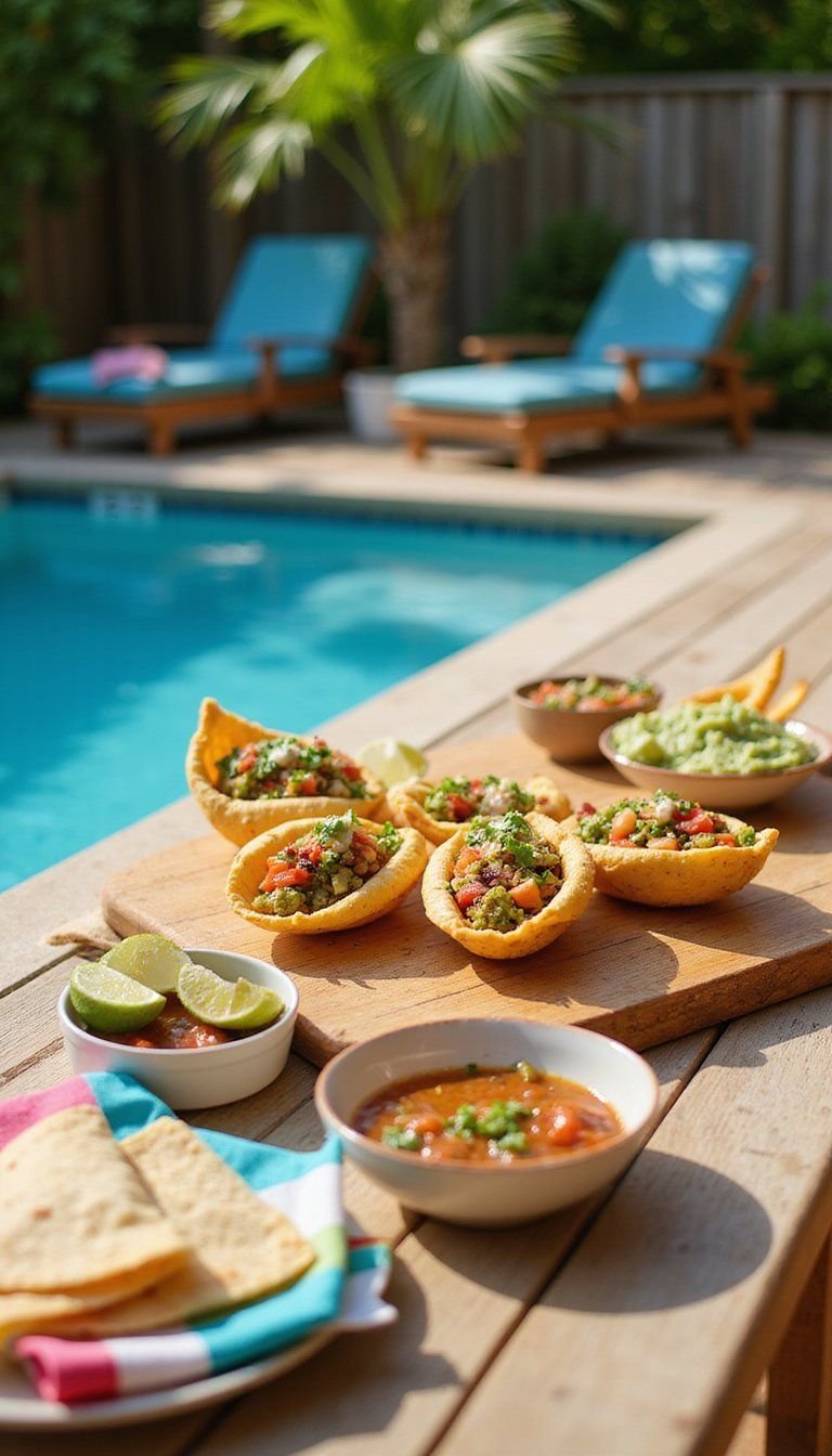 Mini Taco Boat Station With Buildable Toppings