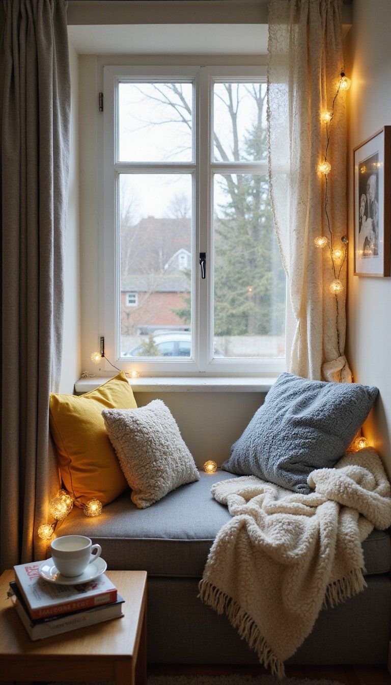 Create A Window Reading Nook With Soft Lighting