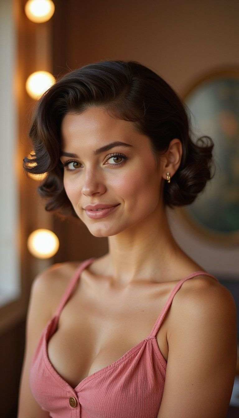 Vintage Roll And Tuck Victory Style Updo