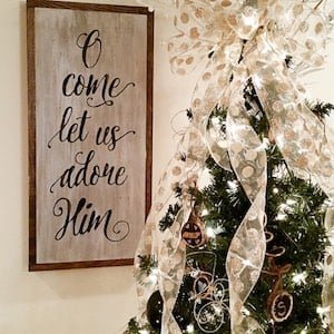 Rustic Farmhouse Christmas Sign