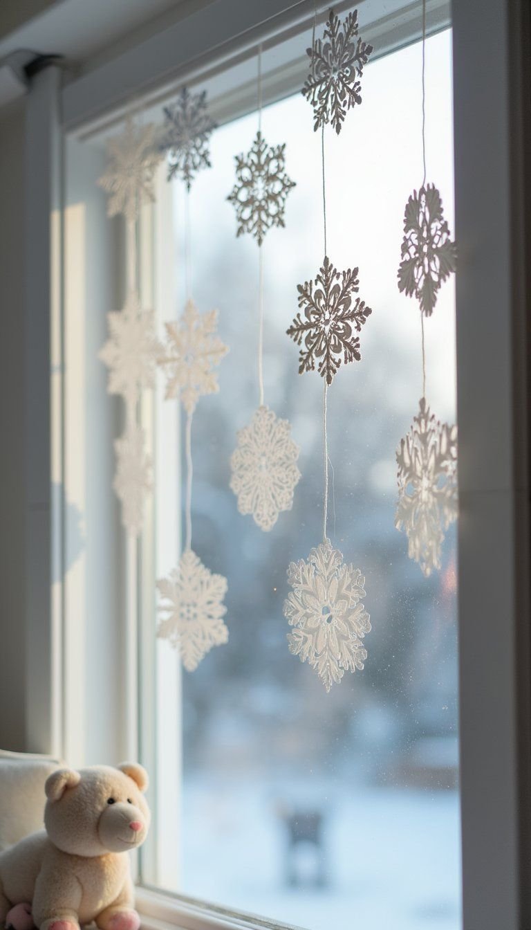Paper Snowflake Decorating And Window Gallery Display