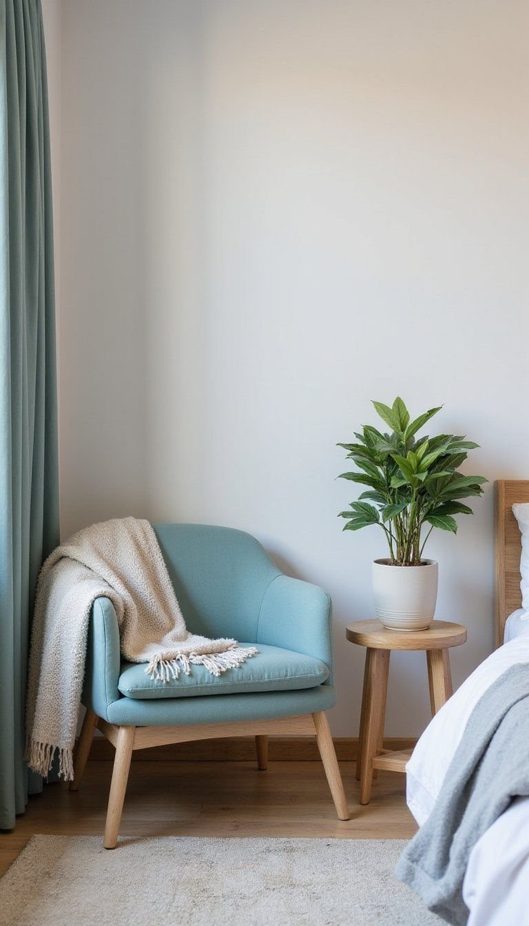 Pastel Accent Chair For Reading Corners