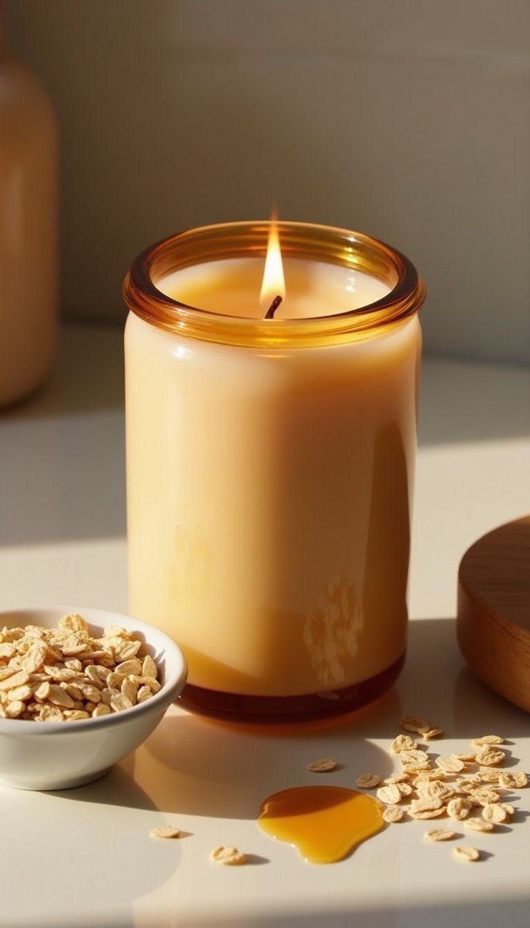 Honey Oats Warm Candle For Morning Rituals
