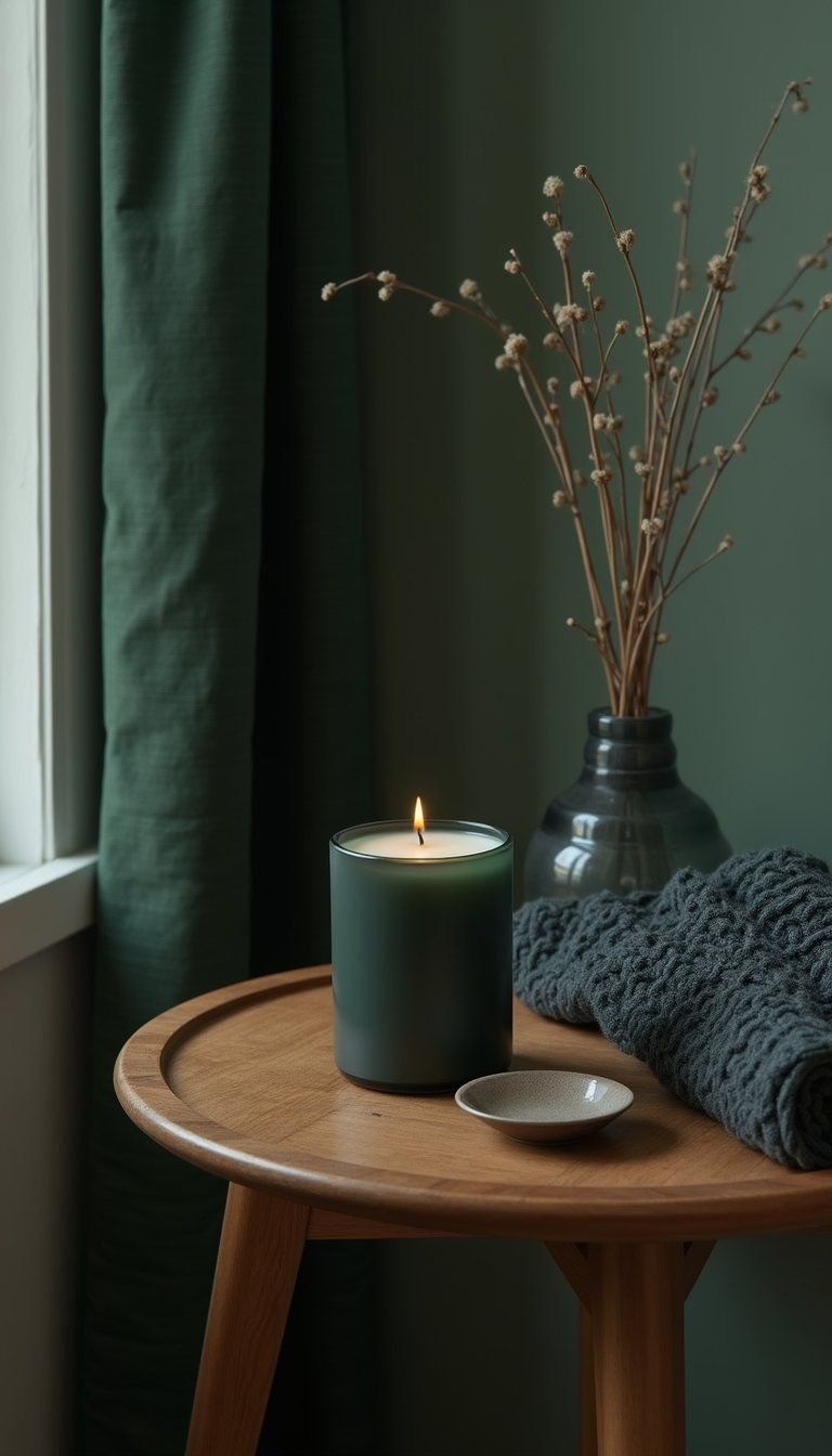 Spring Rain And Moss Earthy Candle For Cozy