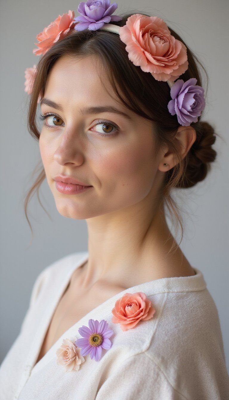Pressed Bloom Hair Clips And Barrettes For Spring