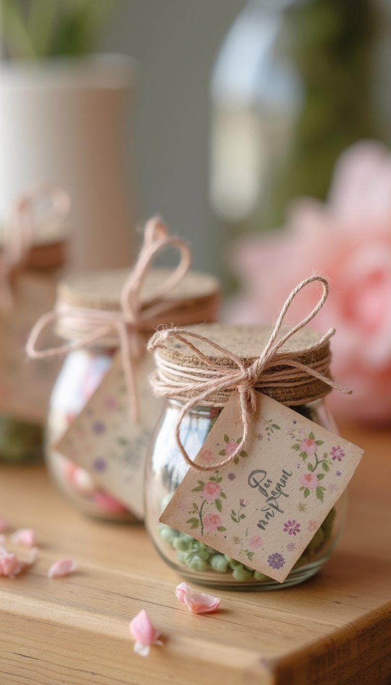 Pressed Flower Gift Tags And Spring Favor Ideas