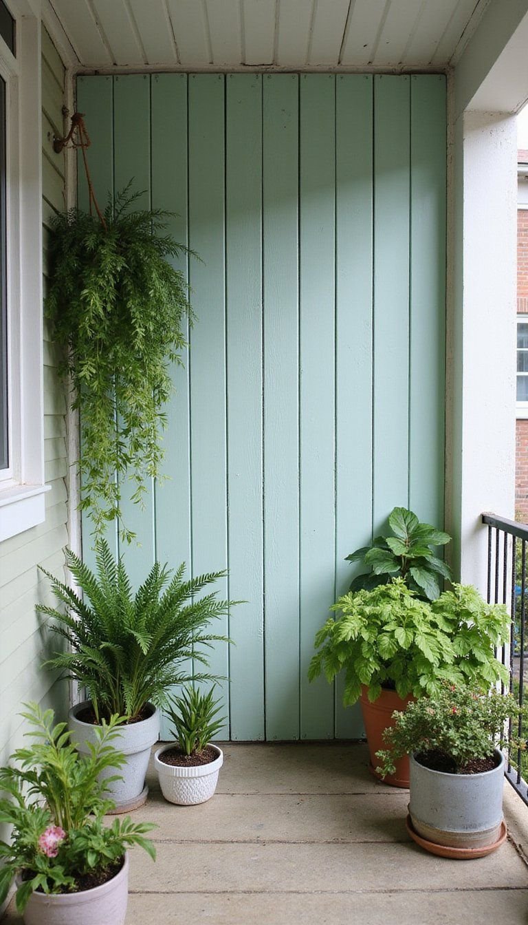 Vertical Pallet Living Wall For Small Porches