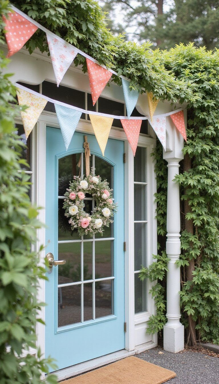 Bunting And Pennant Flags For Entryway