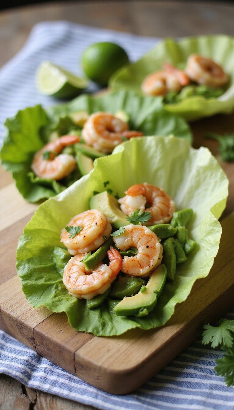 Citrus Avocado Shrimp Lettuce Cups For Spring Brunch
